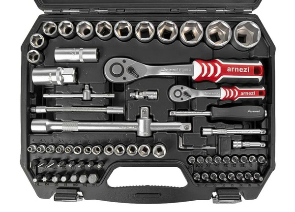 Набор инструментов 82 предмета 1/4"DR, 1/2"DR ARNEZI R0900082 - купить ...