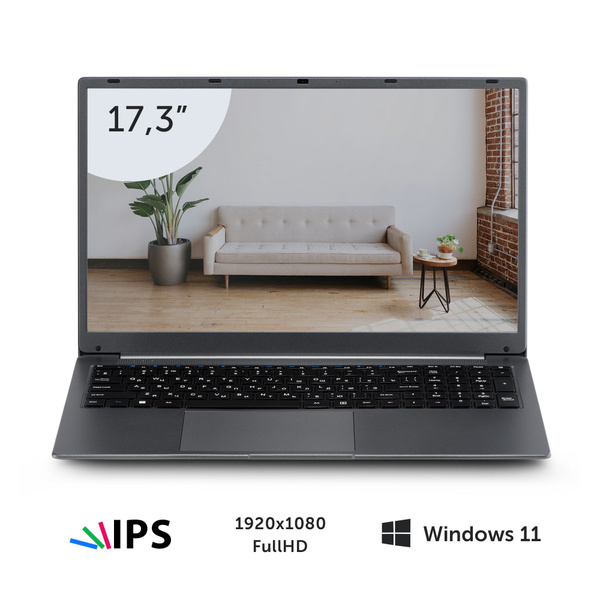 Ноутбук Azerty RB-1750, темно-серый купить по низкой цене: отзывы, фото ...