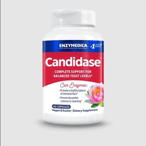 Enzymedica, Candidase, Кандидаза, Ферменты для кишечной флоры, 42 ...