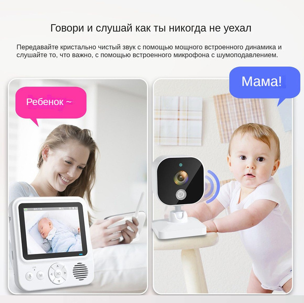 беспроводная камера наблюдения за устройством для ухода за ребенком с ...
