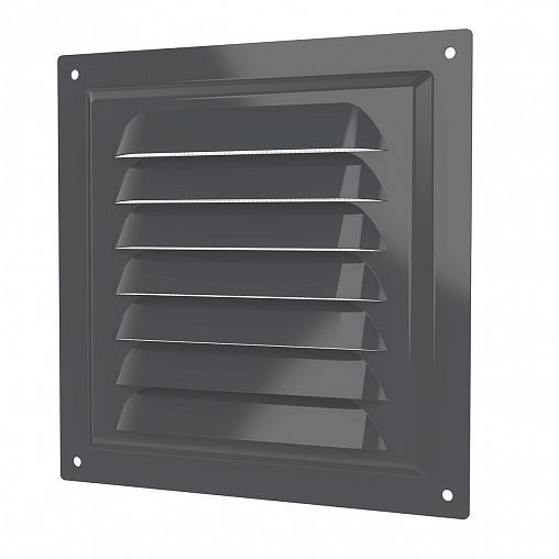 Решетка вентиляционная 1515МЭ Gray150*150 металлическая серая купить на ...
