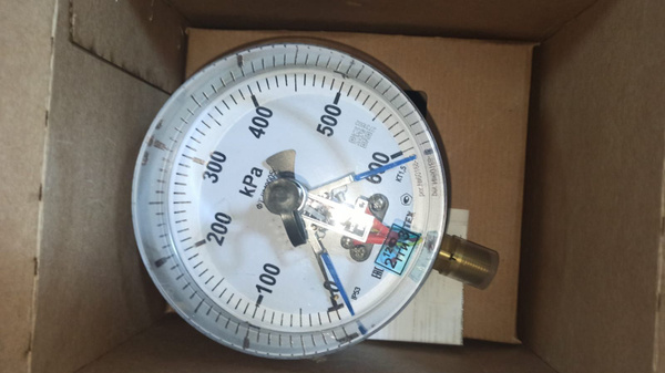 Манометр электроконтактный ДМ-2005Ф 600 кПа (6кгс/см2) штуцер М20х1,5 ...