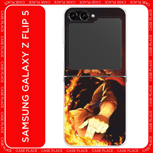 Силиконовый чехол на Samsung Galaxy Z Flip 5 / Самсунг Зет Флип 5 аниме ...