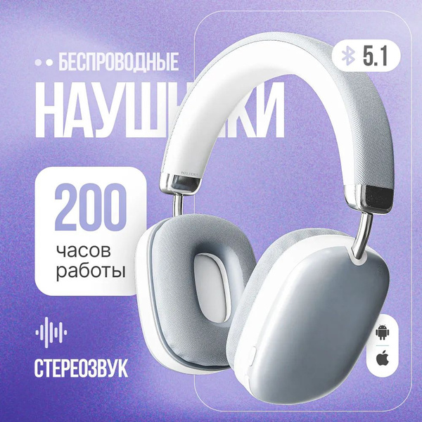 Вопросы и ответы о Наушники беспроводные накладные с шумоподавлением ...