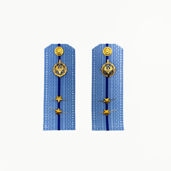 Погоны ФСБ на рубашку голубые ( картонные ) Лейтенант - купить с ...