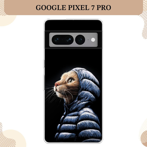 Силиконовый чехол на Google Pixel 7 Pro / Гугл Пиксель 7 Про, Кот в ...