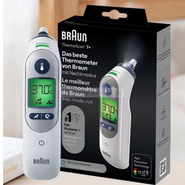 Инфракрасный детский ушной термометр Braun ThermoScan 7+ IRT6525WE ...