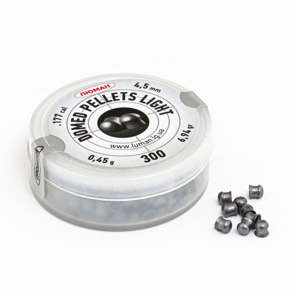 Пули для пневматики "Domed pellets Light" кал. 4,5мм, 0,45гр, 300шт ...