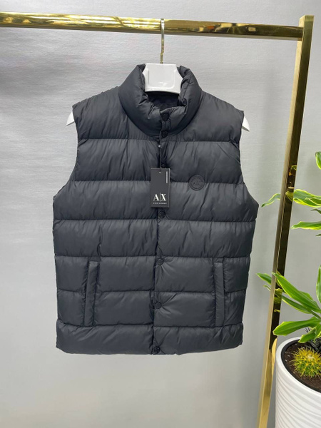 Жилет Мужской, Женский Armani Exchange черный каменный, размер 54 ...