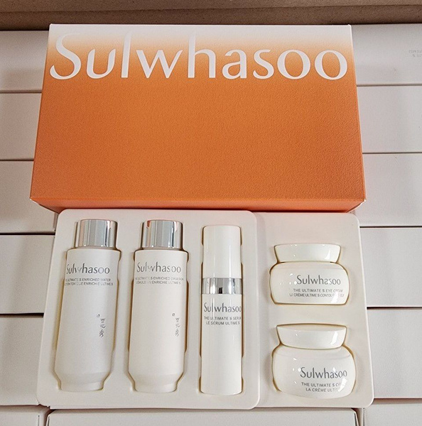 Sulwhasoo The Ultimate S Trial Kit - 5 Item Anti-Aging Skincare Set (K-Beauty, Ginseng)