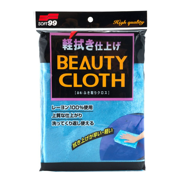 Soft99 Ткань для полировки автомобиля Wipe Cloth Blue 32х22см 04012 ...