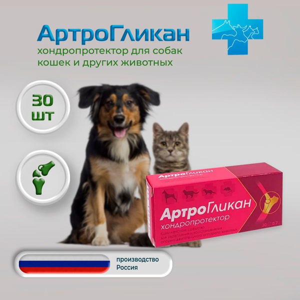 АртроГликан хондропротектор для собак, 30 таб. - купить с доставкой по ...