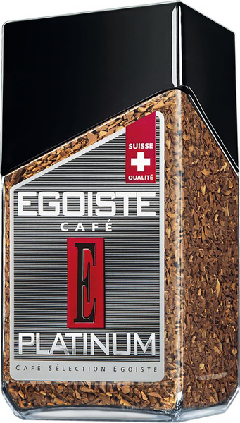 Кофе растворимый EGOISTE Platinum сублимированный, ст/б, 100г - купить ...