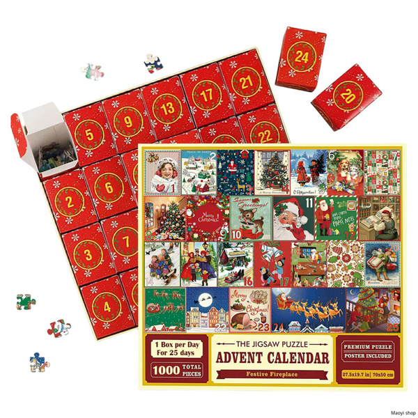 Jigsaw Puzzle Адвент календарь с паззлами 2024,A,белый,650 купить на ...