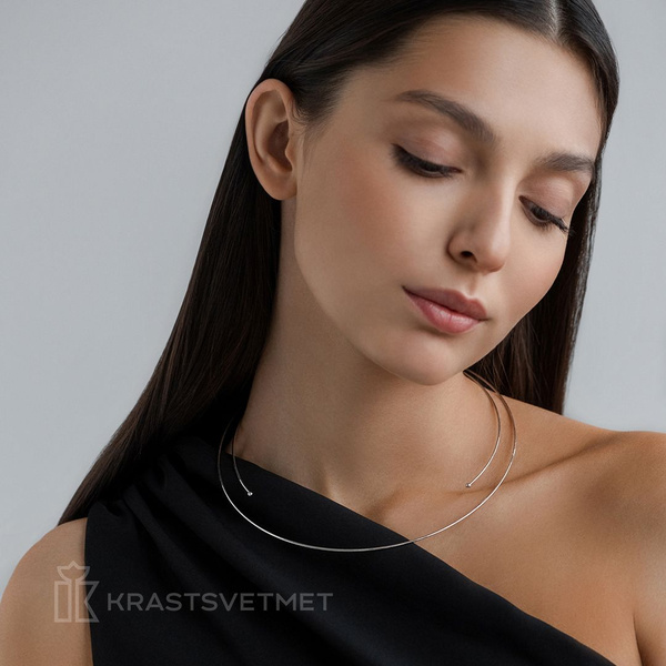 Колье женское серебро 925 Обруч /ювелирные украшения Krastsvetmet ...