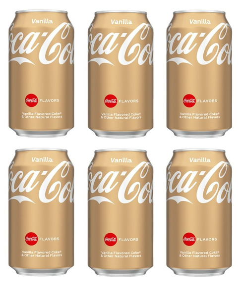 Газированный напиток Coca-Cola Vanilla / Кока-Кола Ваниль 330 мл. 6шт ...
