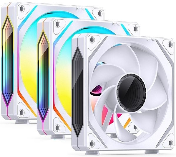 Вентилятор для компьютера 120мм(3шт), JONSBO ZL-120WR(3 in 1) White ...