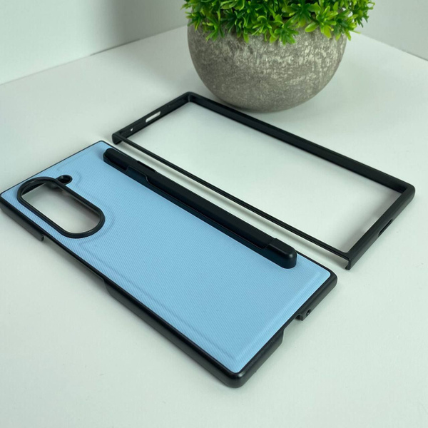 Samsung Galaxy z fold 5 /Фактурный тканевый чехол с MagSafe / Самсунг ...