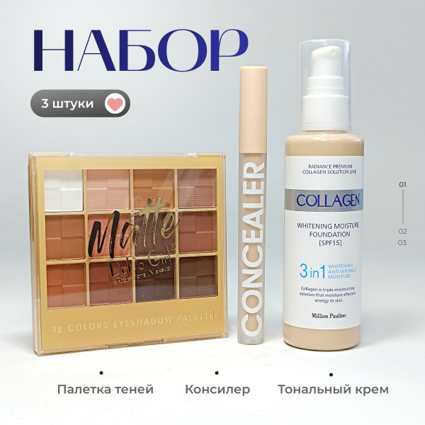 Консилер - Тональный крем - Палетка теней - купить с доставкой по ...