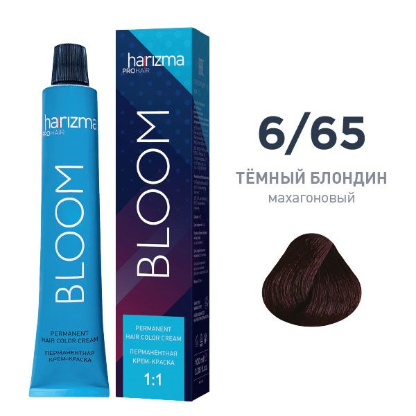 harizma prohair краситель Bloom 6/65 Темный блондин - махагоновый, 100 ...