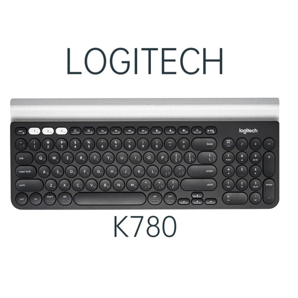 Logitech G Клавиатура беспроводная K780, Русская раскладка, черный ...
