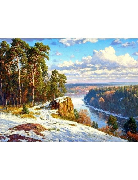 Алмазная мозаика без подрамника "Времена года" 25x20 см купить на OZON ...