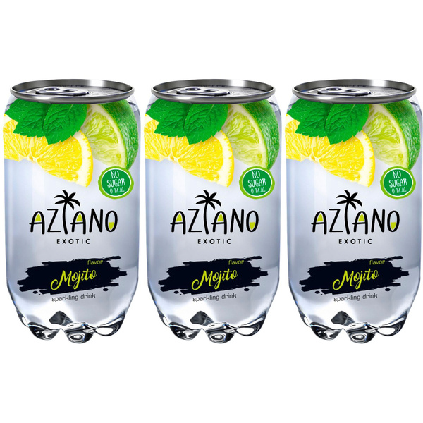 Газированный напиток Aziano мохито 350 мл, набор: 3 штуки купить на ...