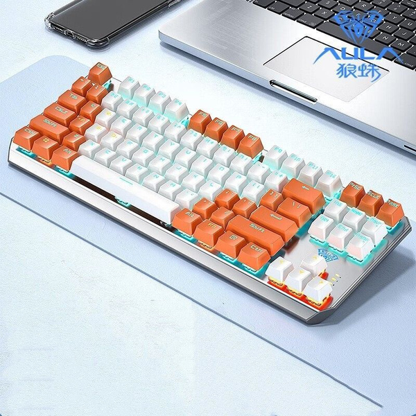 Характеристики AULA клавиатура Клавиатура F3087, белый, оранжевый ...