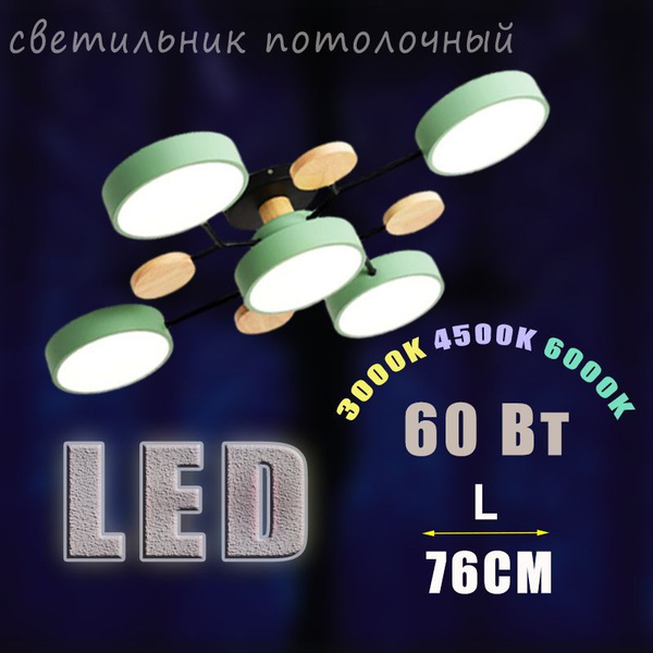 Характеристики Светодиодные потолочные люстры используются для ...