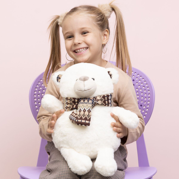 Мягкая игрушка MAXITOYS Luxury Белый мишка Сноу, 27 см купить на OZON ...