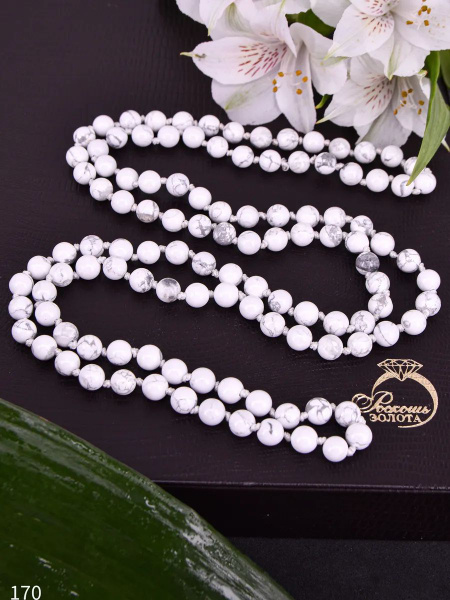 РОСКОШЬ ЗОЛОТА Бусы из кахолонга / Колье из натуральных камней купить ...