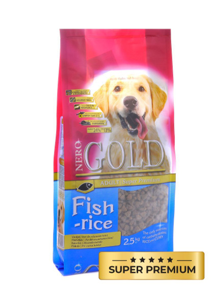 NERO GOLD super premium Adult для взрослых собак всех пород, с морской ...