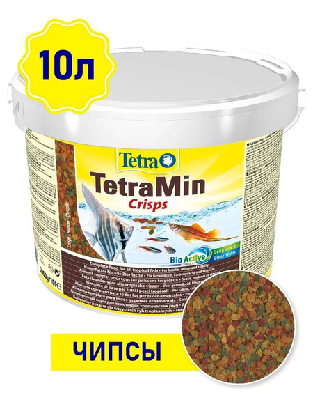 Корм Tetra TetraMin Crisps 10 л (чипсы) для всех видов купить на OZON ...