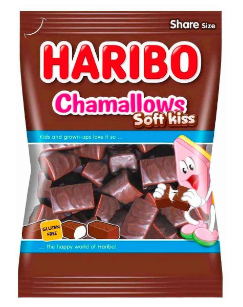 Маршмеллоу Haribo Chamallows Soft-Kiss 200 гр купить на OZON по низкой ...
