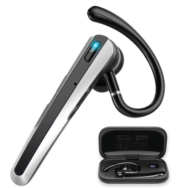 Bluetooth-гарнитура V5.3, беспроводная гарнитура с микрофоном с ...