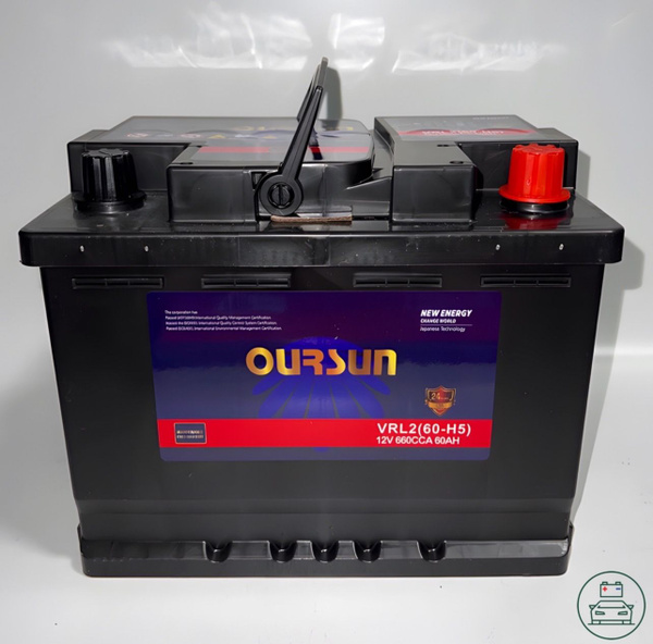 АВТОМОБИЛЬНЫЙ АККУМУЛЯТОР OURSUN AGM 12v 60Ач 660A (корпус L2 ...