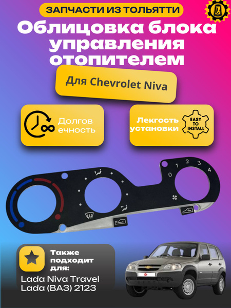 Облицовка блока управления отопителем ВАЗ 2123 Шевроле Нива купить c ...