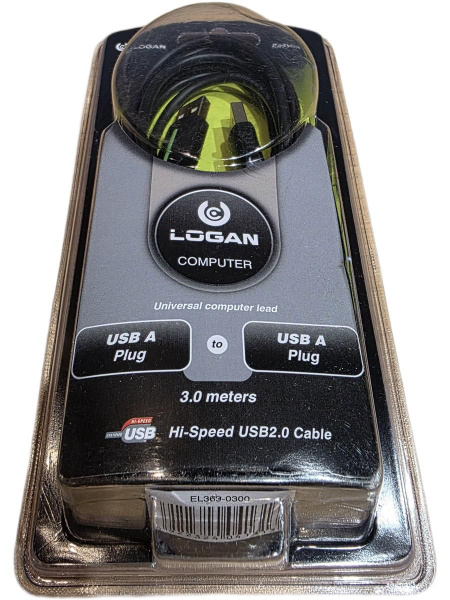 Кабель USB2.0 LOGAN USB(A)-USB(A) 3 метра EL369-0300 купить на OZON по ...