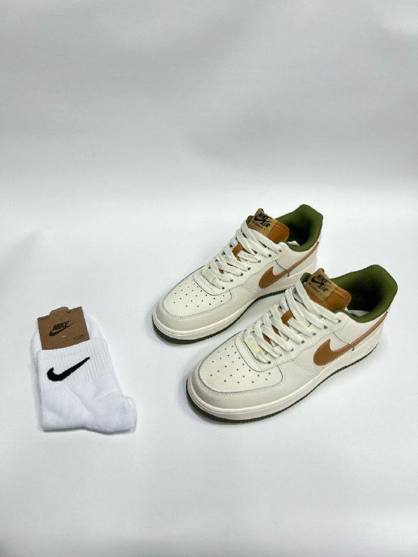 Nike air force store 1 tan