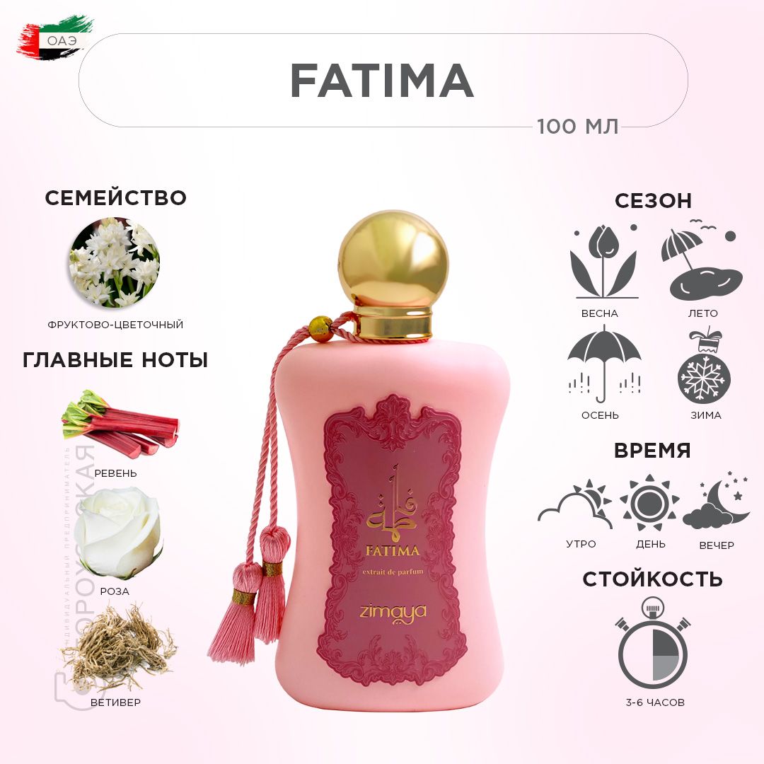 ZIMAYA FATIMA (PINK) Духи, 100 мл