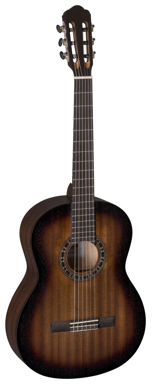 LA MANCHA / Германия LA MANCHA Granito 33-N-MB-3/4 - классическая гитара, верхняя дека: махагон, задняя дека и обечайка: махагон, гриф: махагон, накладка: овангкол, цвет: mahogany burst satin