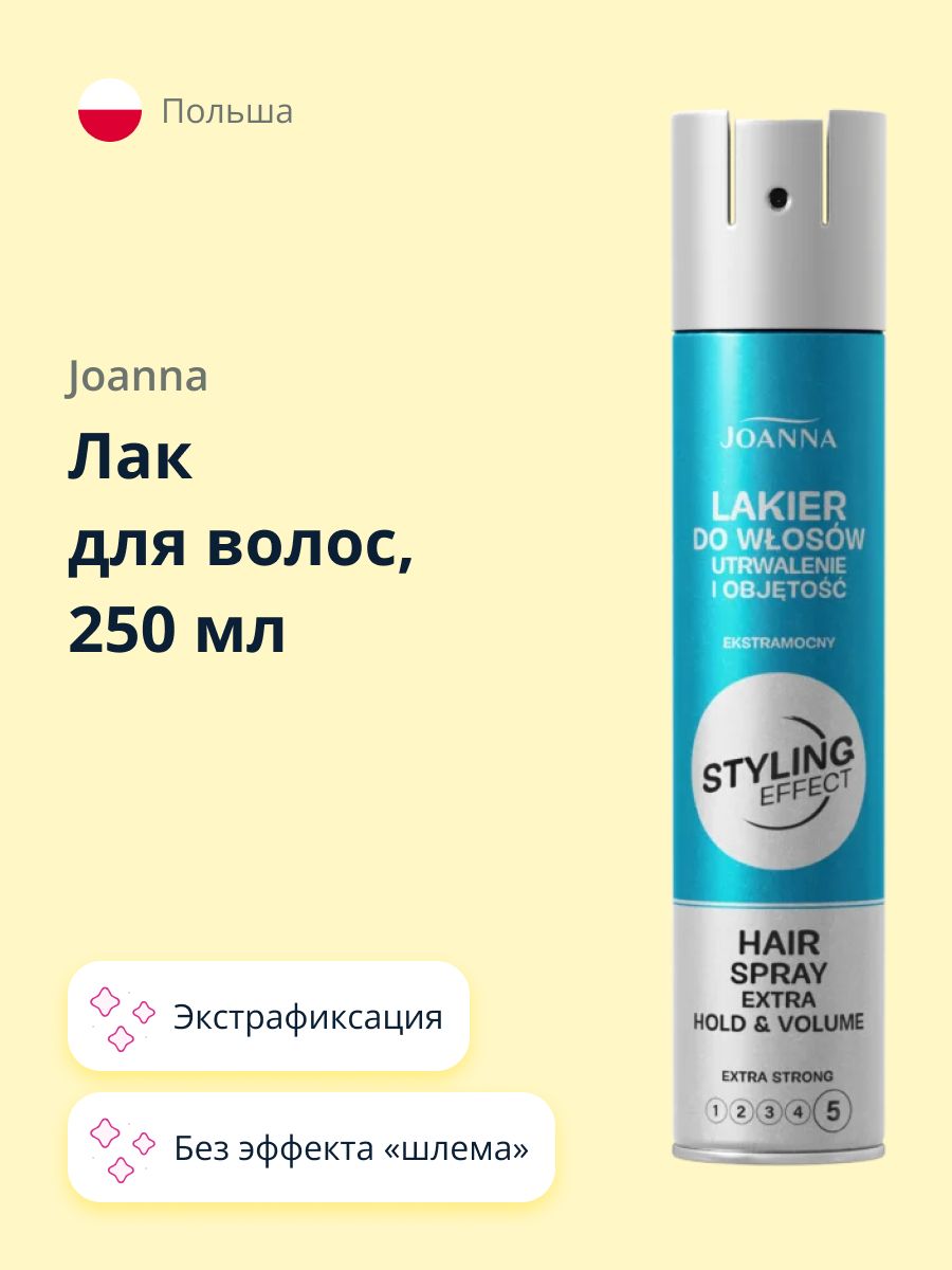 JOANNA Лак для волос STYLING EFFECT Экстрафиксация, 250 мл