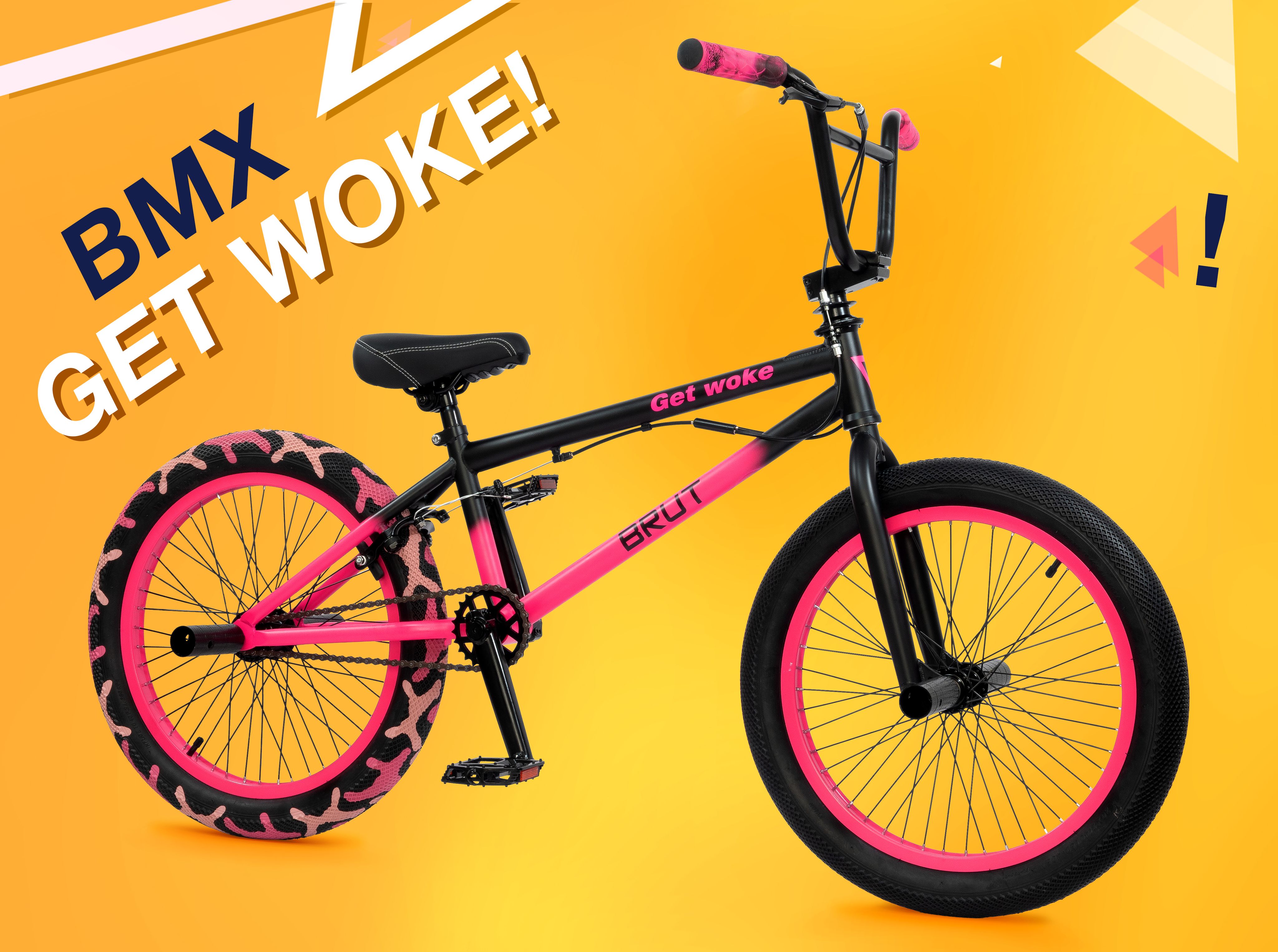 Pink bmx hotsell