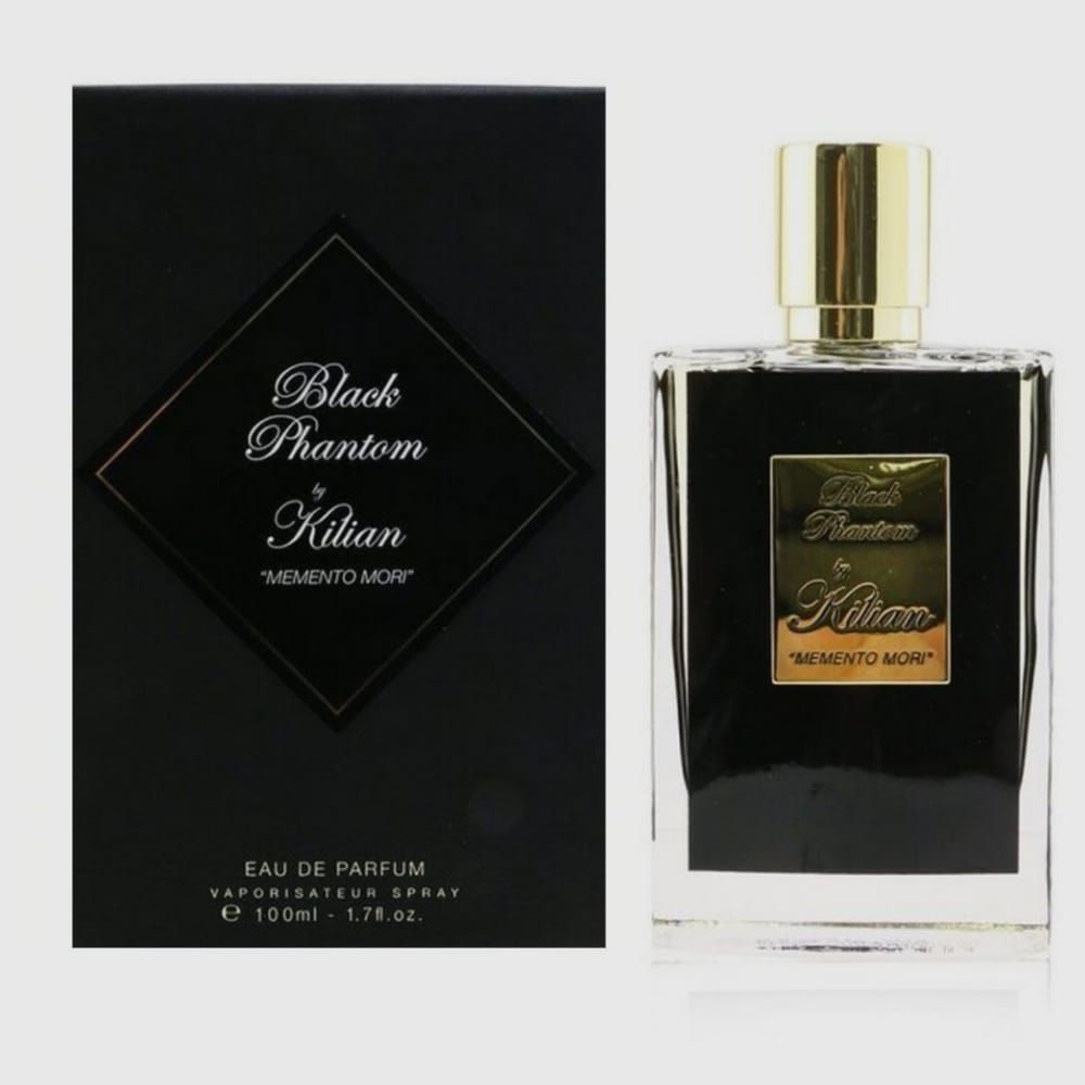 Моменто море килиан. Kilian Black Phantom EDP 50ml. Kilian Black Phantom Eau de Parfum. Kilian духи Black Phantom Memento Mori. Духи Килиан женские Блэк Фантом.