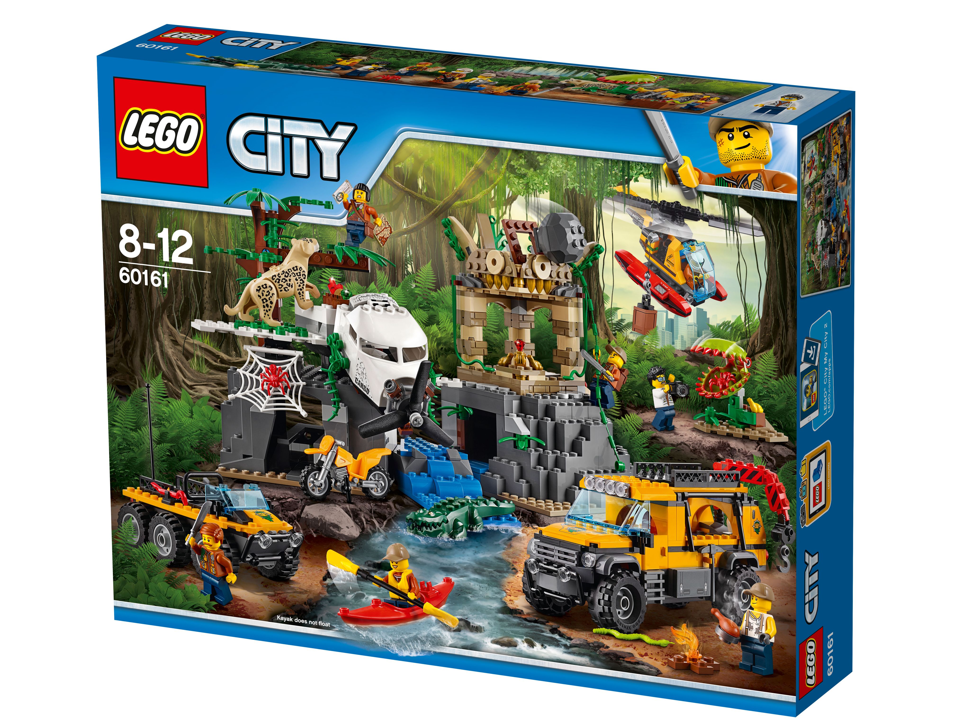 Конструктор LEGO City 60161 База исследователей джунглей (Jungle  Exploration Site)