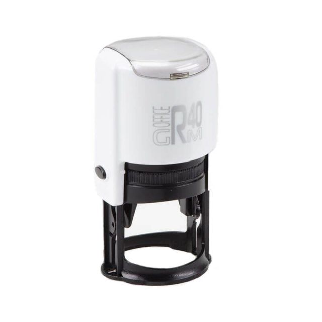 GRM R40 office box BLACK EDITION ГЛЯНЕЦ белый/ЧЁРНЫЙ автоматическая оснастка для печати