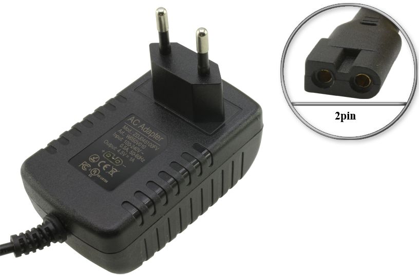 Адаптер (блок) питания 4.5V, 1A, 2pin (ZDJ045100EU, ZDJ045100FV), зарядное устройство для Dewal; Hairway и др.