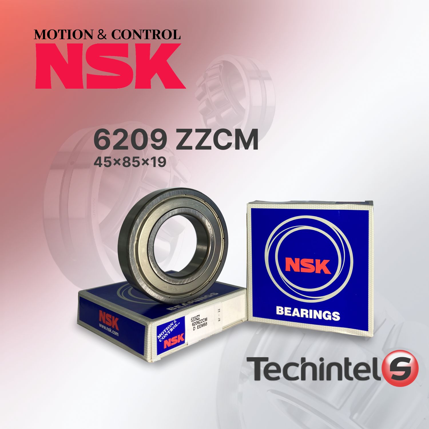 Подшипник NSK 6209 ZZCM 45х85х19