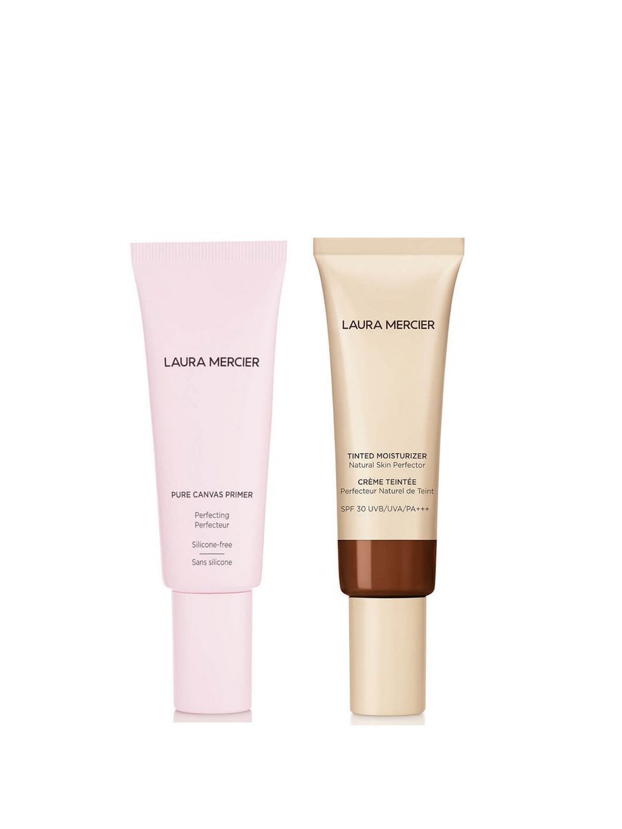 Primer laura. Laura Mercier Pure Canvas primer. Laura Mercier Tinted Moisturizer свотчи