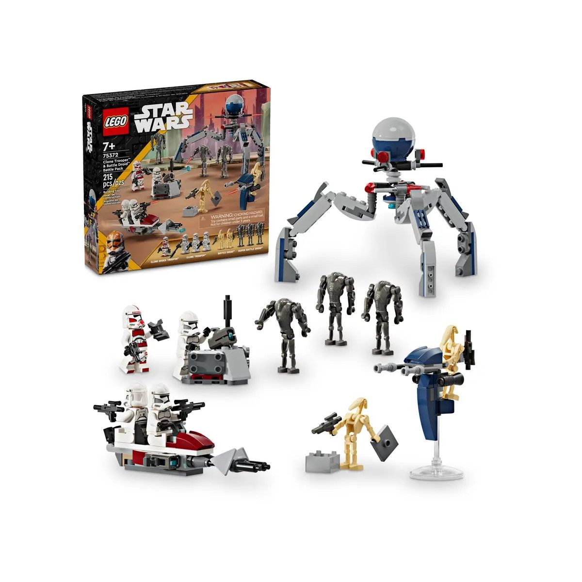 75372 LEGO Star Wars 75372 Clone Trooper Battle Droid Battle Pack OZON 1523331309